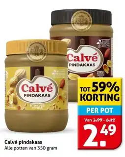 Hoogvliet Calvé pindakaas aanbieding