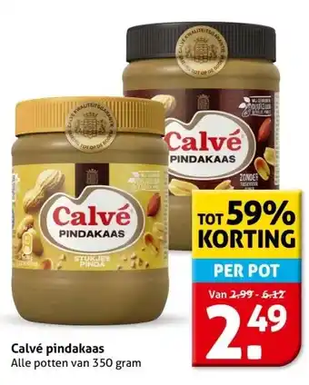 Hoogvliet Calvé pindakaas aanbieding
