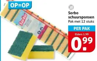 Hoogvliet Sorbo schuursponsen aanbieding