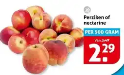 Hoogvliet Perziken of nectarine aanbieding