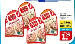 Hoogvliet Kips paté, theeworst of vega aanbieding