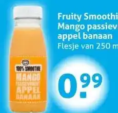 Hoogvliet Fruity Smoothie Mango passievrucht appel banaan aanbieding