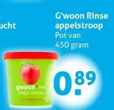 Hoogvliet G'woon Rinse appelstroop aanbieding