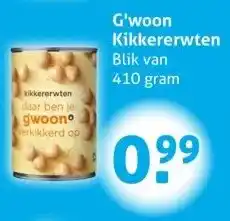Hoogvliet G'woon Kikkererwten aanbieding
