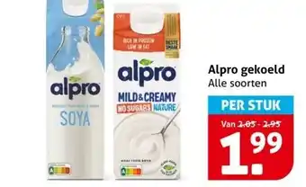 Hoogvliet Alpro gekoeld aanbieding