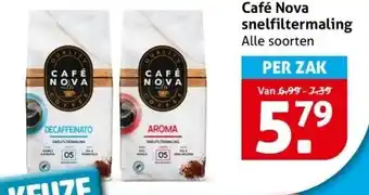 Hoogvliet Café Nova snelfiltermaling aanbieding