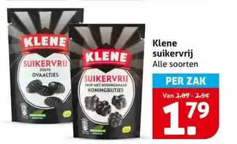Hoogvliet Klene suikervrij aanbieding
