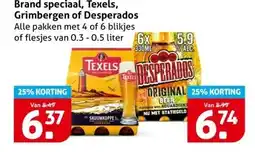 Hoogvliet Brand speciaal, Texels, Grimbergen of Desperados aanbieding