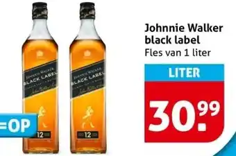 Hoogvliet Johnnie Walker black label aanbieding