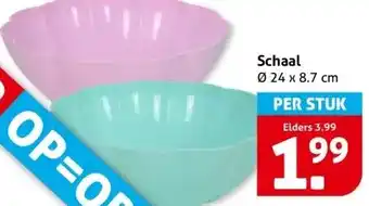 Hoogvliet Schaal aanbieding