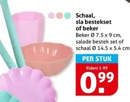 Hoogvliet Schaal, sla bestekset of beker aanbieding