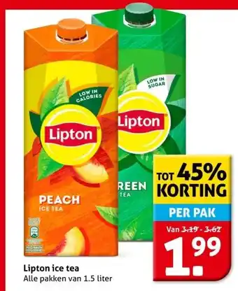 Hoogvliet Lipton ice tea aanbieding