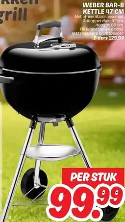 Dekamarkt WEBER BAR-B KETTLE 47 CM aanbieding