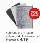 Dekamarkt Keukenset antraciet aanbieding