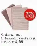 Dekamarkt Keukenset roze aanbieding