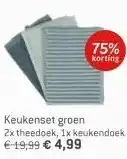 Dekamarkt Keukenset groen aanbieding