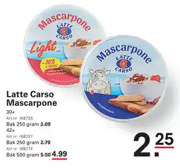 Sligro Latte Carso Mascarpone aanbieding