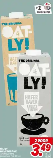 Dekamarkt OATLY HAVERDRANK aanbieding