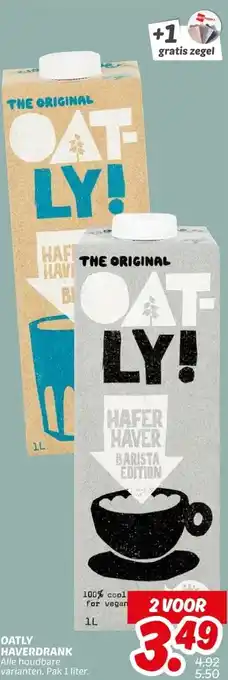 Dekamarkt OATLY HAVERDRANK aanbieding