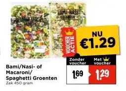 Vomar Voordeelmarkt Bami/Nasi- of Macaroni/ Spaghetti Groenten aanbieding