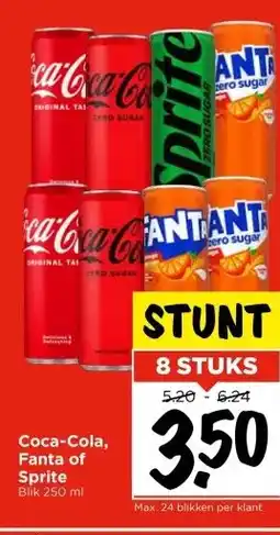 Vomar Voordeelmarkt Coca-Cola, Fanta of Sprite aanbieding