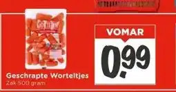 Vomar Voordeelmarkt Geschrapte Worteltjes aanbieding