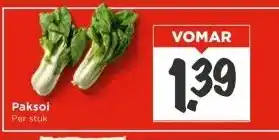 Vomar Voordeelmarkt Paksoi aanbieding