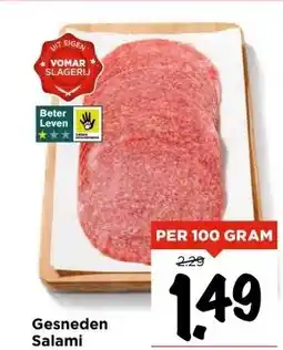 Vomar Voordeelmarkt Gesneden Salami aanbieding