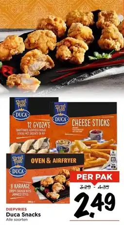 Vomar Voordeelmarkt DIEPVRIES Duca Snacks aanbieding