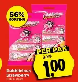 Vomar Voordeelmarkt Bubblicious Strawberry aanbieding