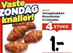 Vomar Voordeelmarkt Versgebakken Roomboter Croissants aanbieding