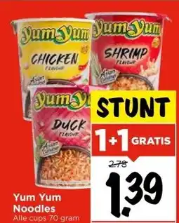 Vomar Voordeelmarkt Yum Yum Noodles aanbieding