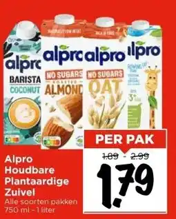Vomar Voordeelmarkt Alpro Houdbare Plantaardige Zuivel aanbieding