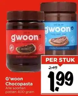 Vomar Voordeelmarkt G'woon Chocopasta aanbieding