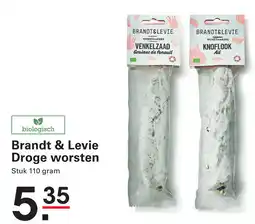 Sligro Brandt & Levie Droge worsten aanbieding