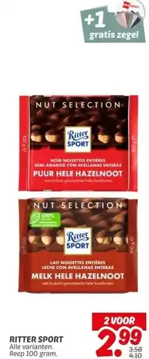 Dekamarkt RITTER SPORT aanbieding
