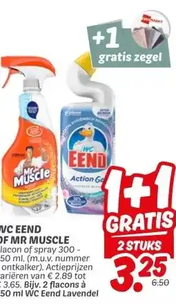 Dekamarkt WC EEND OF MR MUSCLE aanbieding