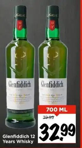 Vomar Voordeelmarkt Glenfiddich 12 Years Whisky aanbieding