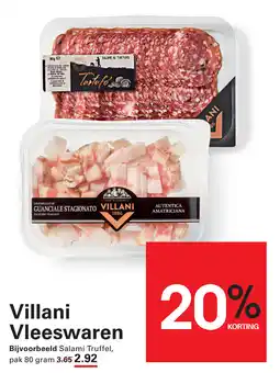 Sligro Villani Vleeswaren aanbieding