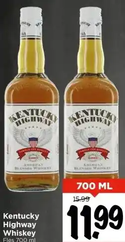 Vomar Voordeelmarkt Kentucky Highway Whiskey aanbieding