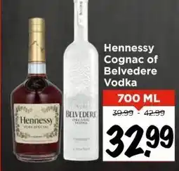 Vomar Voordeelmarkt Hennessy Cognac of Belvedere Vodka aanbieding