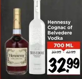 Vomar Voordeelmarkt Hennessy Cognac of Belvedere Vodka aanbieding
