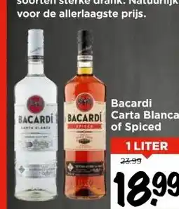 Vomar Voordeelmarkt Bacardi Carta Blanca of Spiced aanbieding