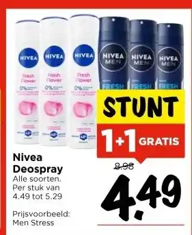 Vomar Voordeelmarkt Nivea Deospray aanbieding