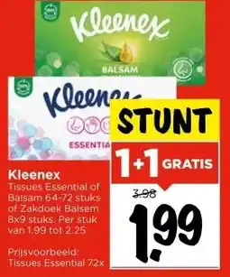 Vomar Voordeelmarkt Kleenex Tissues aanbieding
