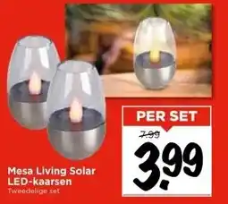 Vomar Voordeelmarkt Mesa Living Solar LED-kaarsen aanbieding