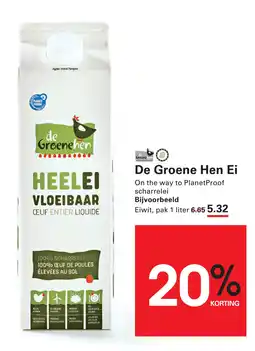 Sligro De Groene Hen Ei aanbieding