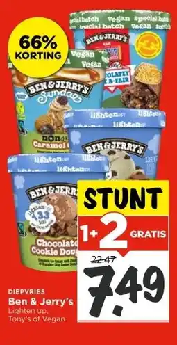 Vomar Voordeelmarkt DIEPVRIES Ben & Jerry's aanbieding