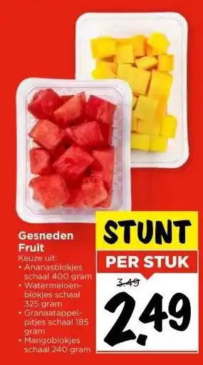Vomar Voordeelmarkt Gesneden Fruit aanbieding