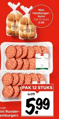 Vomar Voordeelmarkt Mini Runder- hamburgers aanbieding